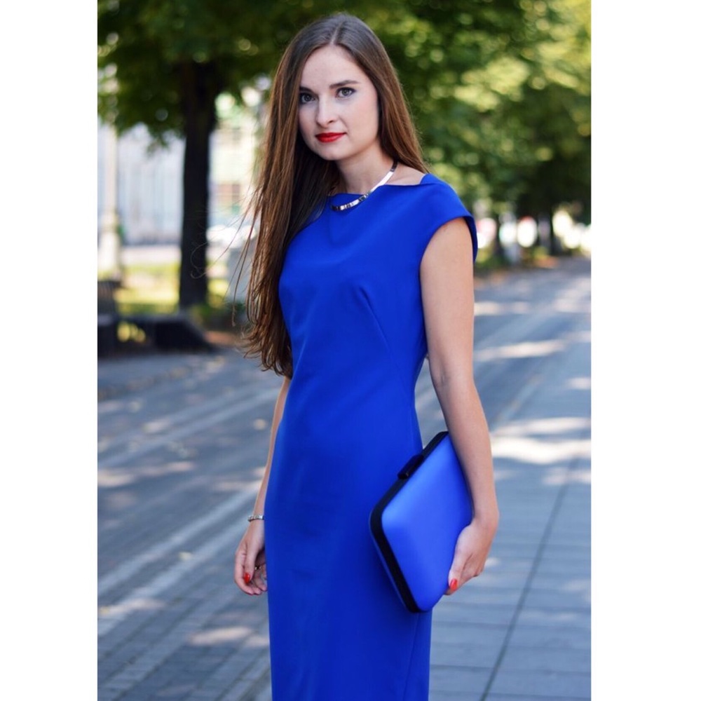 SOLD❣️ZARA WOMAN Cobalt Blue Dress 💙